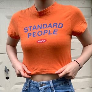 Vibrant Orange Crop Top
